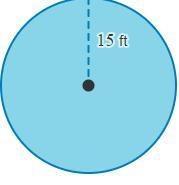 What is the area of the circle? Use 3.14 to approximate π. Round your answer to the-example-1