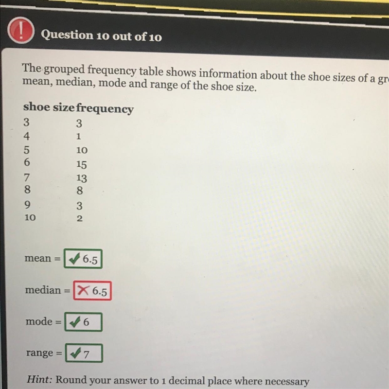 Find the median of grouped data HELP-example-1