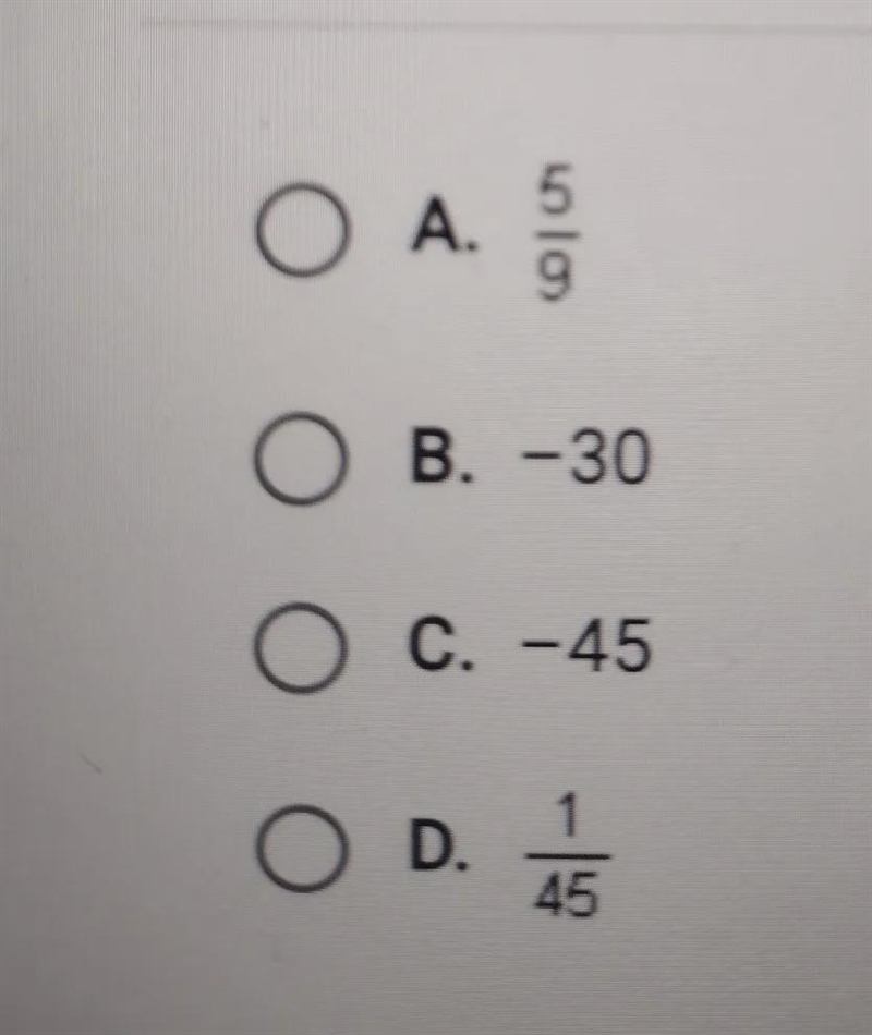 Find f(- 2) for f(x) = 5 * {3}^(x)-example-1