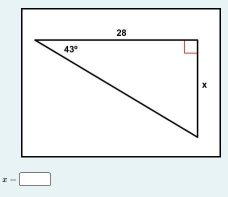 Find the missing side. Round your answer to the nearest tenth.-example-1