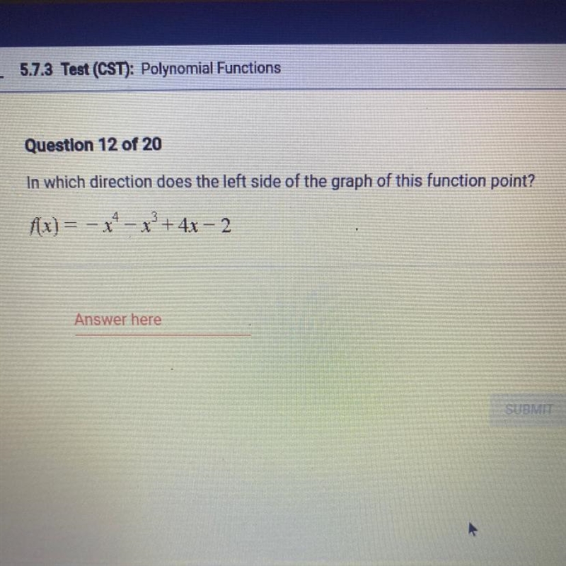 In which direction does the left side of the graph of this function point?-example-1