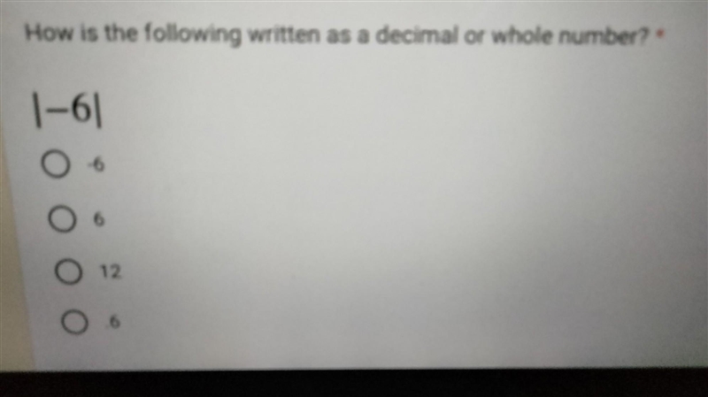 How is the following written as a decimal or whole number? ​-example-1