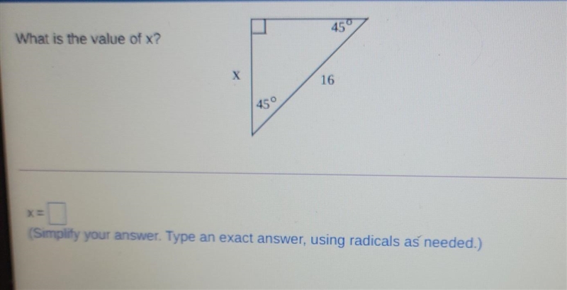 What is the value of x? (Please hurry)​-example-1