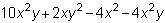 Which expression shows the sum of the polynomials with like terms grouped together-example-1