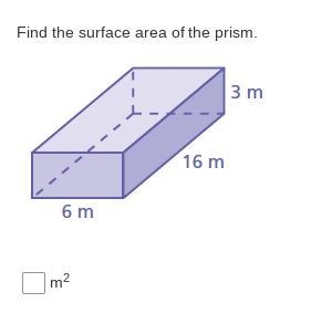 Question Find the surface area of the prism. m2-example-1