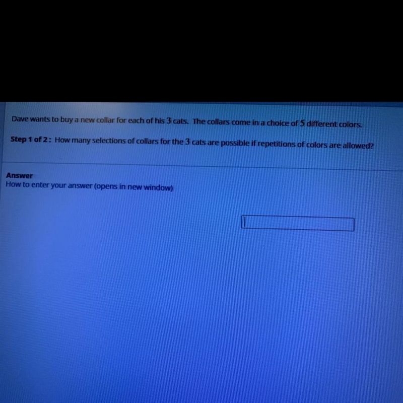 This is a two-part questionDave wants to buy a new collar for each of his three cats-example-1