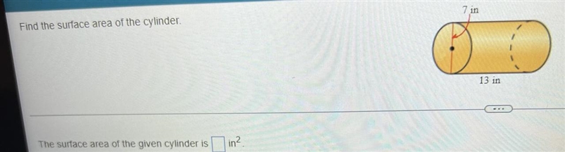 Find the surface area of the cylinder-example-1