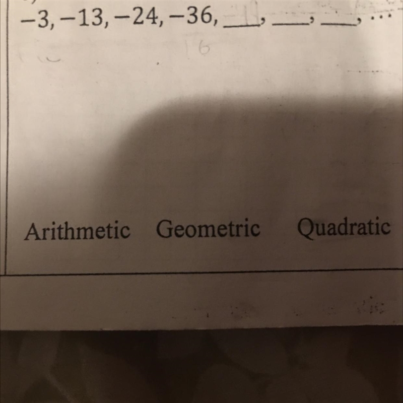 Find the next 3 terms and how’s the numbers changing-example-1