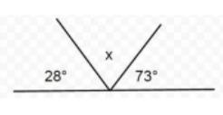 Identify the measure of angle x:-example-1