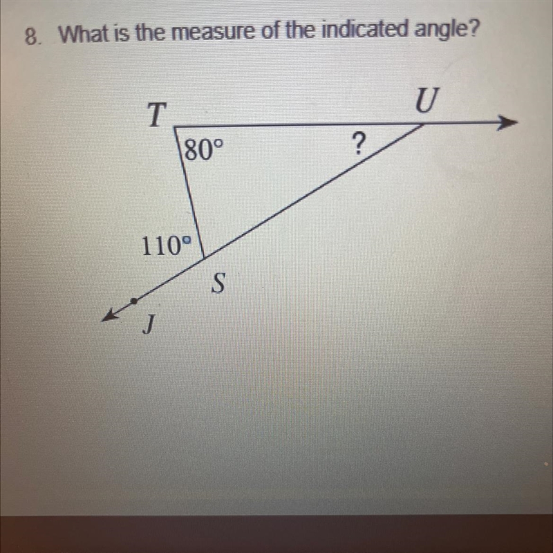 What is the measure of the indicated angle?-example-1