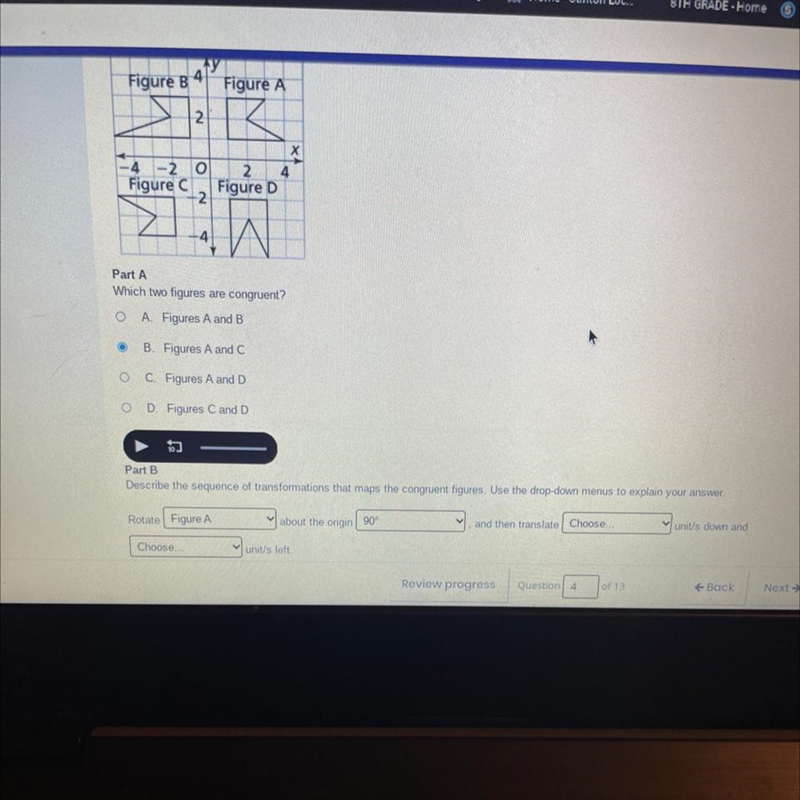 Consider the figures on the coordinate plane-example-1