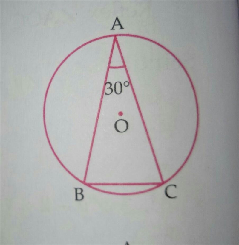 In the given figure ABC is a triangle in which angle BAC is equal to 30 degree show-example-1