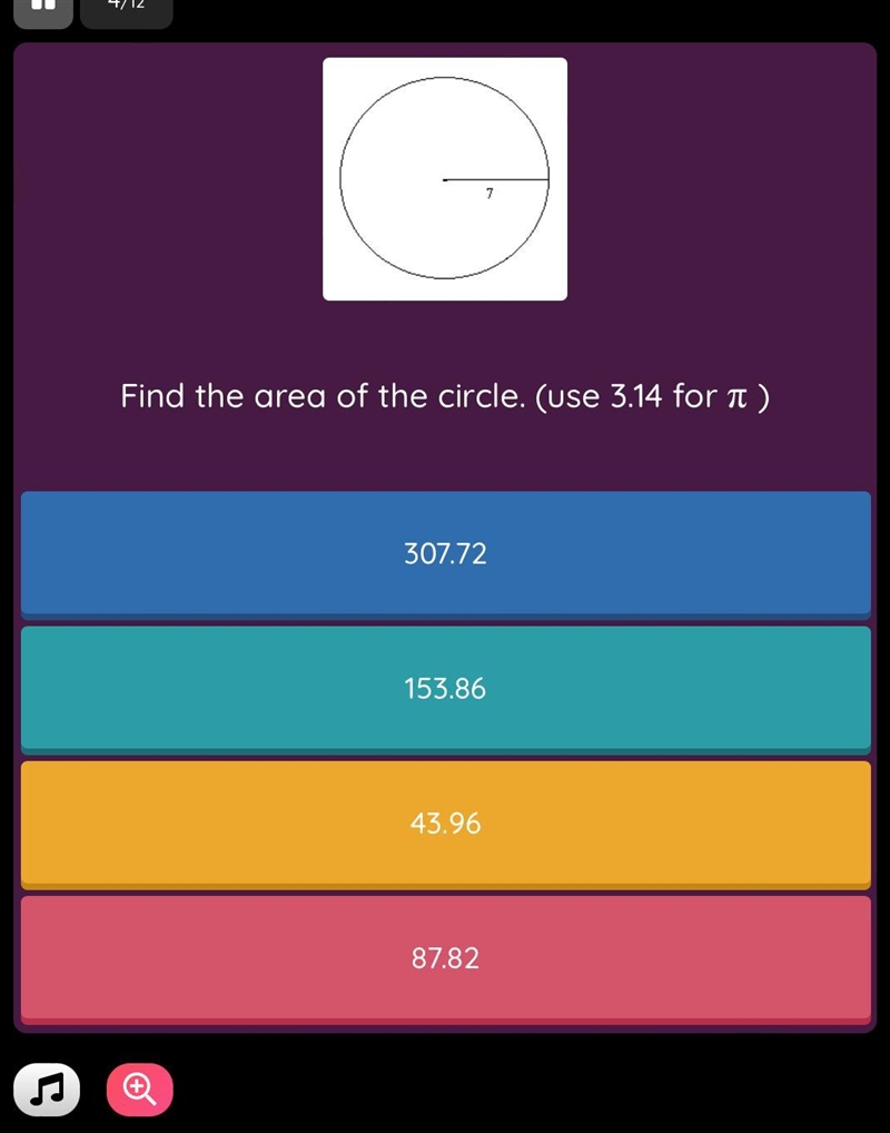 What’s the area of the circle?-example-1