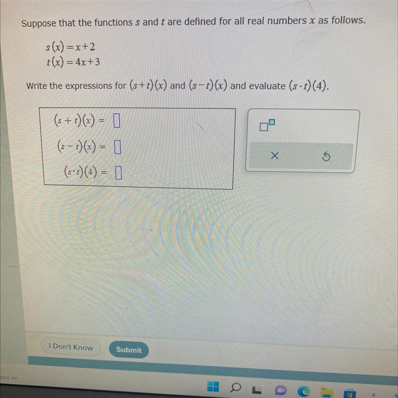 Is there anyone that could please help me with this question im struggling please-example-1