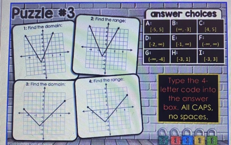 Find the domain and range of all 4 problems?-example-1