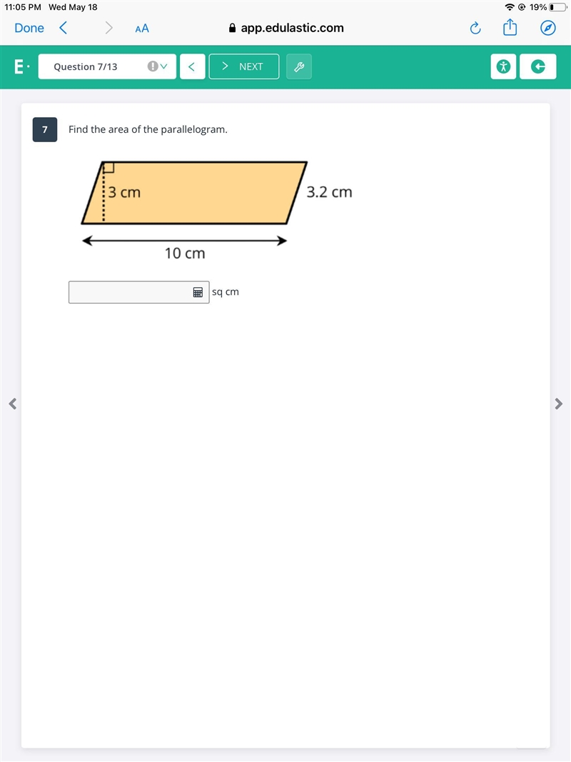 Find the area of the triangle.-example-3