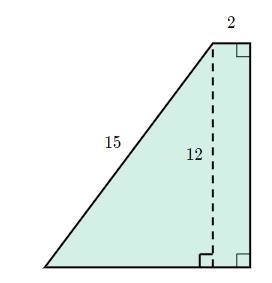 PLEASE HELP I'M ON A TIMER Fill in the blank. The area of the trapezoid is ___ square-example-1