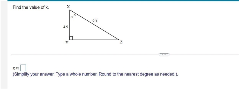 Trigonometry *find the value of x*-example-1