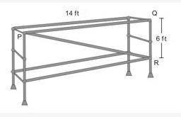 Look at the picture of a scaffold used to support construction workers. The height-example-1