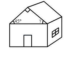 The roof of Sally’s house is a triangular prism. The angle at the top of this roof-example-1