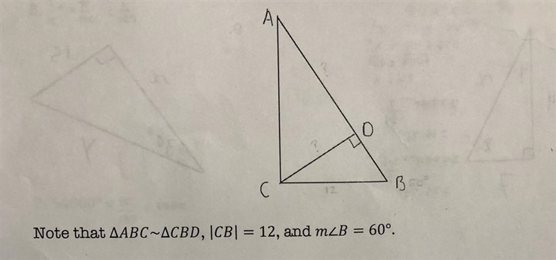 1. Find the length of segment CD 2. Find the length of segment AD. 3. What is the-example-1