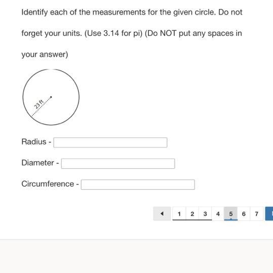 Ç Radius Diameter Circumference-example-1