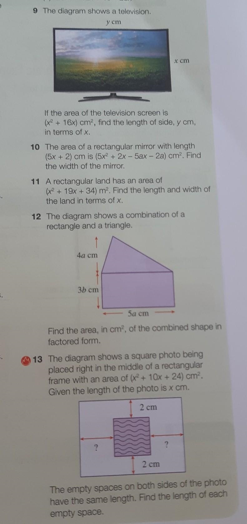 Pls help me complete the question 9to10. Thanks​-example-1