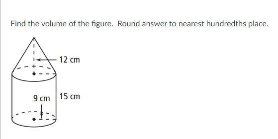 Find the volume of the figure. Round answer to nearest hundredths place.-example-1