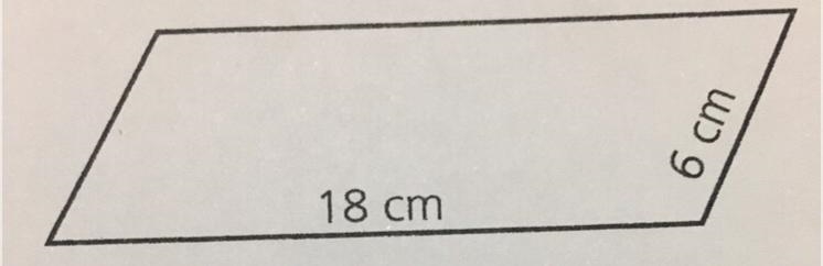 Formula valid for all polygons: P=_______ Formula valid for the parallelogram: P=_______ Measure-example-1