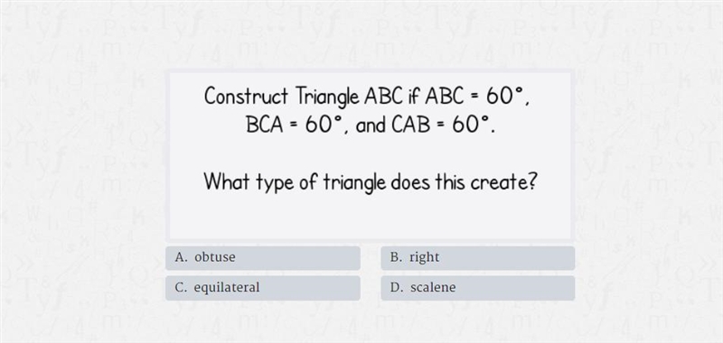 can someone help me figure out how to solve this without a protractor or anything-example-1