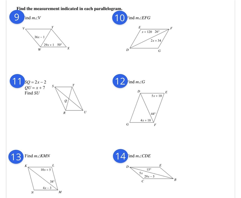 Find the measurement indicated in each parallelogram.-example-1