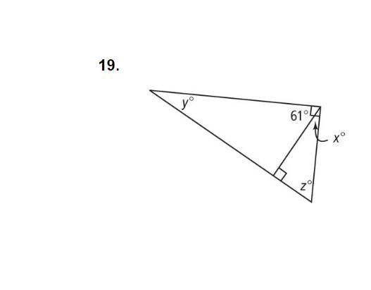 Help please Find the values of the variables and the measures of the angles.-example-1