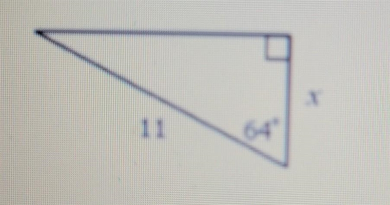 What is the value of x? Round to the nearest tenth. ​-example-1