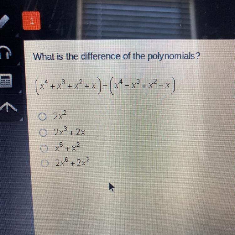 What is the difference of the polynomials?-example-1