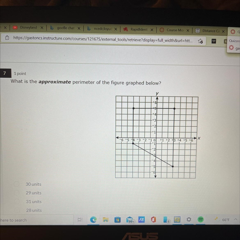 What is the approximate perimeter that-example-1