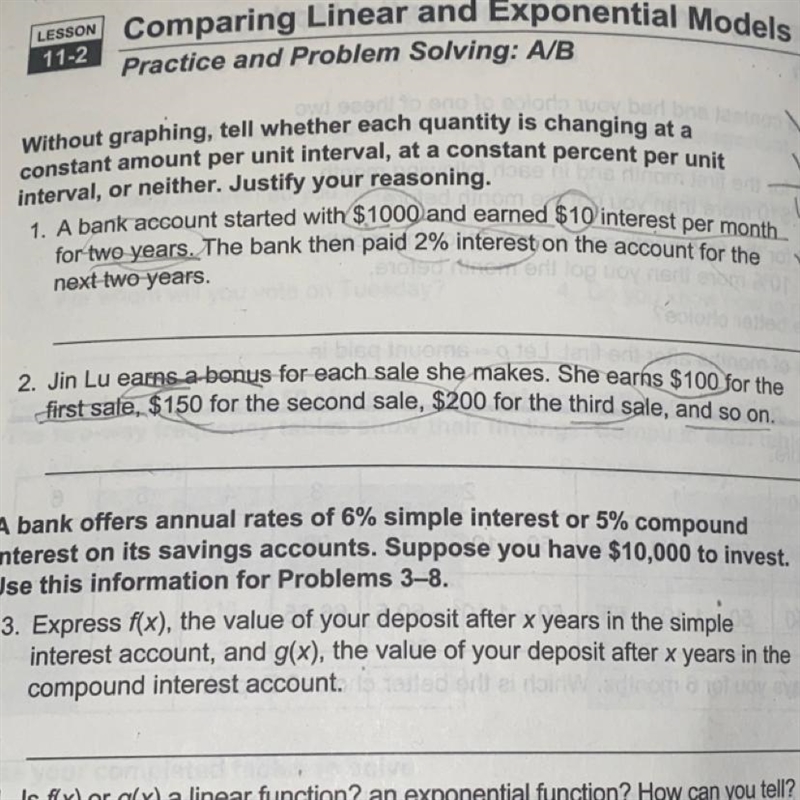 HELP. A bank account started with $1000 and earned $10 interest per month for two-example-1