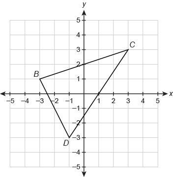 What are the endpoint coordinates for the midsegment of △BCD that is parallel to BC-example-1