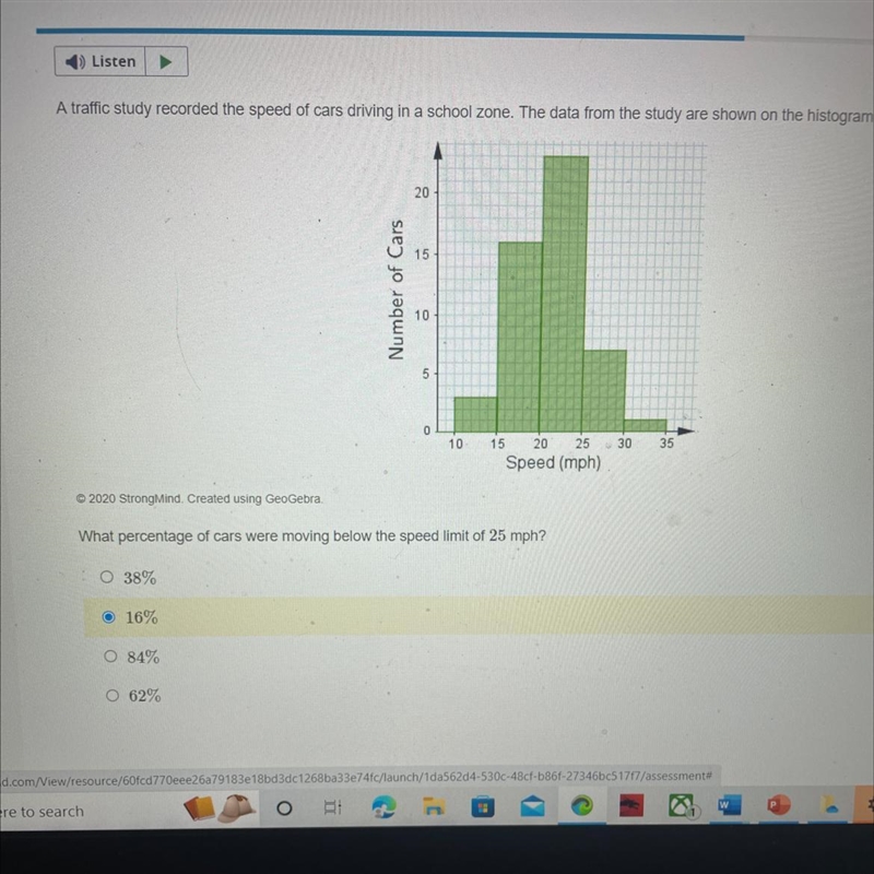 I need help please!! Is 16% the correct answer?-example-1