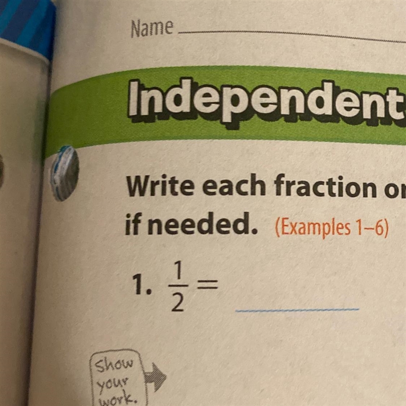 Write each fraction or mixed number as a decimal. Use bar notation if needed. PLS-example-1