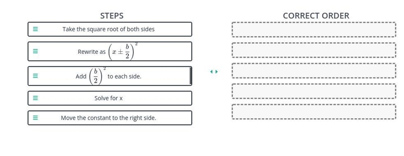 Help please this is missing i dont know what to doo Sort the steps to complete the-example-1