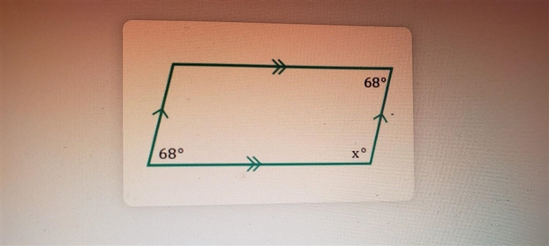 Find the value of x in the parallelogram below​-example-1