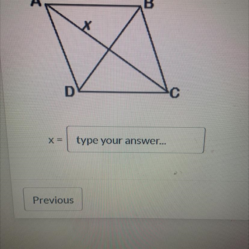 Given the following parallelogram and AC = 24, what is the value of x-example-1