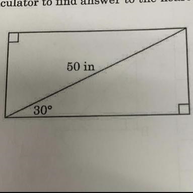 Use special angle relationship to find the missing sides and heights. Then find the-example-1