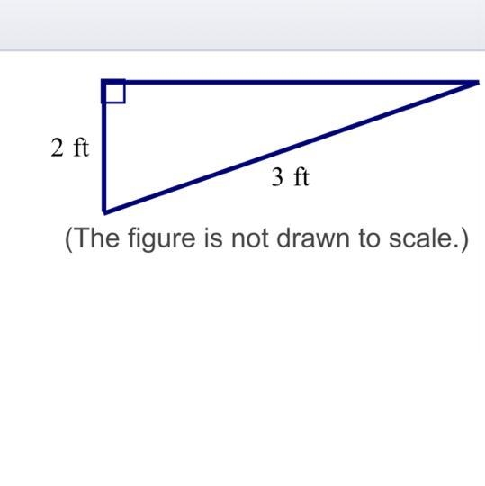 What is the length of the unknown leg of the right​ triangle?-example-1