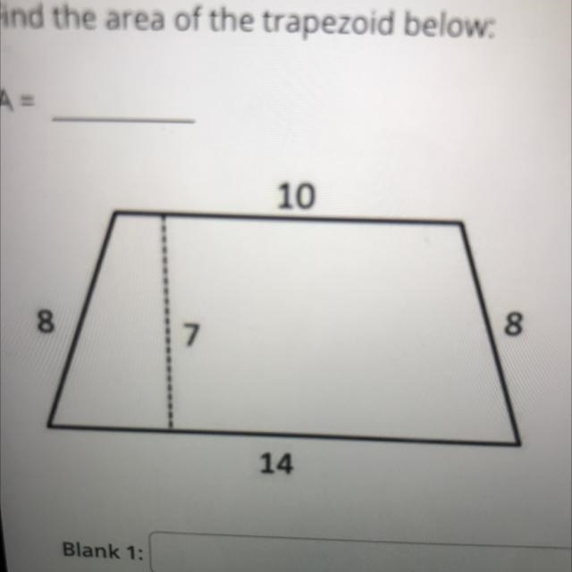 Find the area of the trapezoid below: A = 8 17 10 14 8-example-1