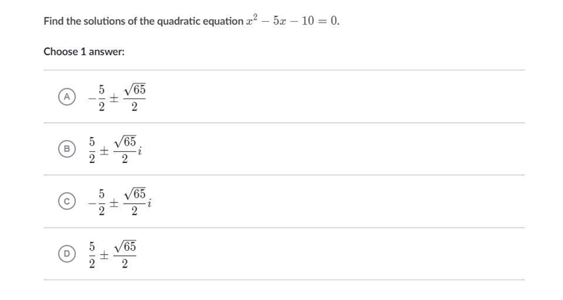 HELPPPPPPP PLEASEEEEEEE Find the solutions of the quadratic equation:-example-1