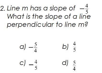 What is the slope of a line perpendicular to line m-example-1