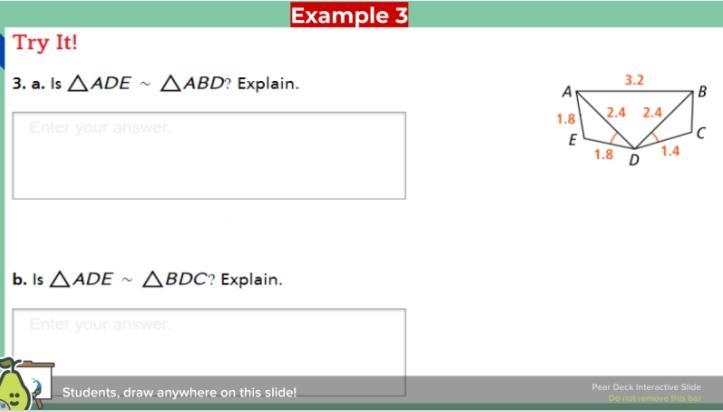 A. Is ADE ~ABD B.Is ADE ~BDC-example-1