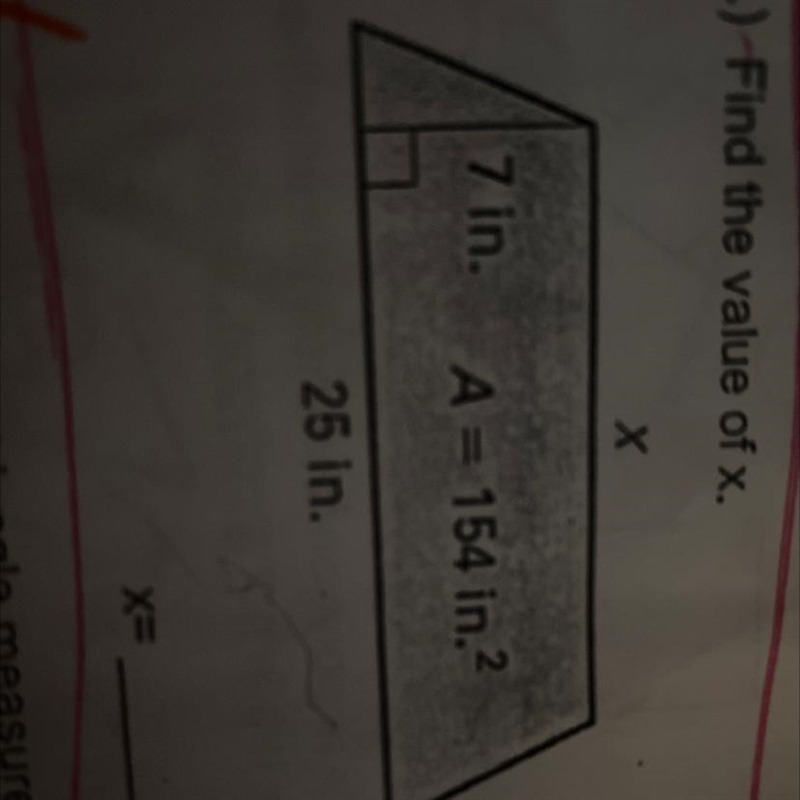 Find the value of X (Please help)-example-1