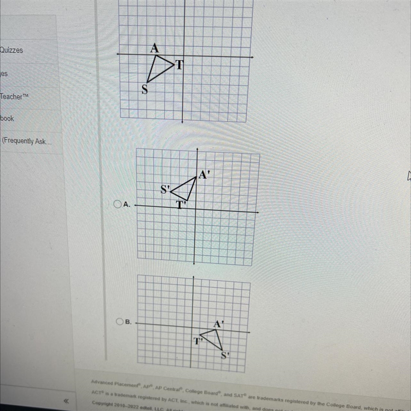 What would this image look like after a reflection over ×-axis followed by a reflection-example-1